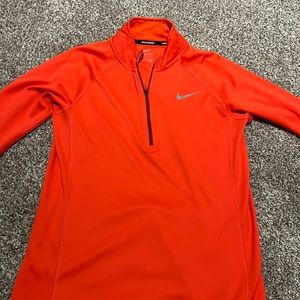 Bright Orange Nike Running 1/4 Zip
